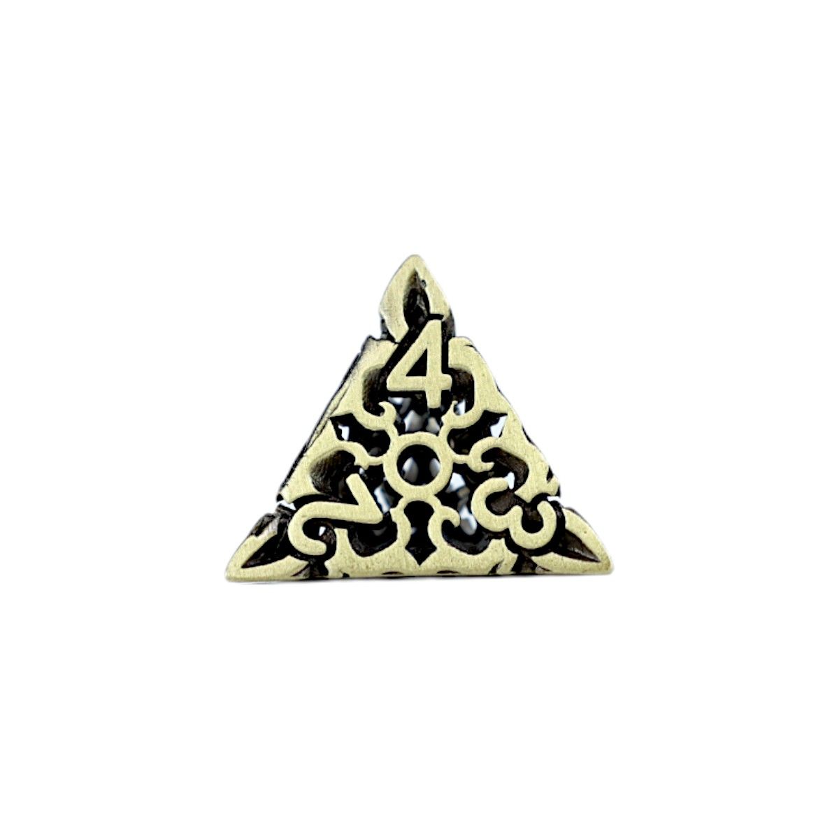 Dice RPG Set : Hollow Celtic - Tarnished Gold